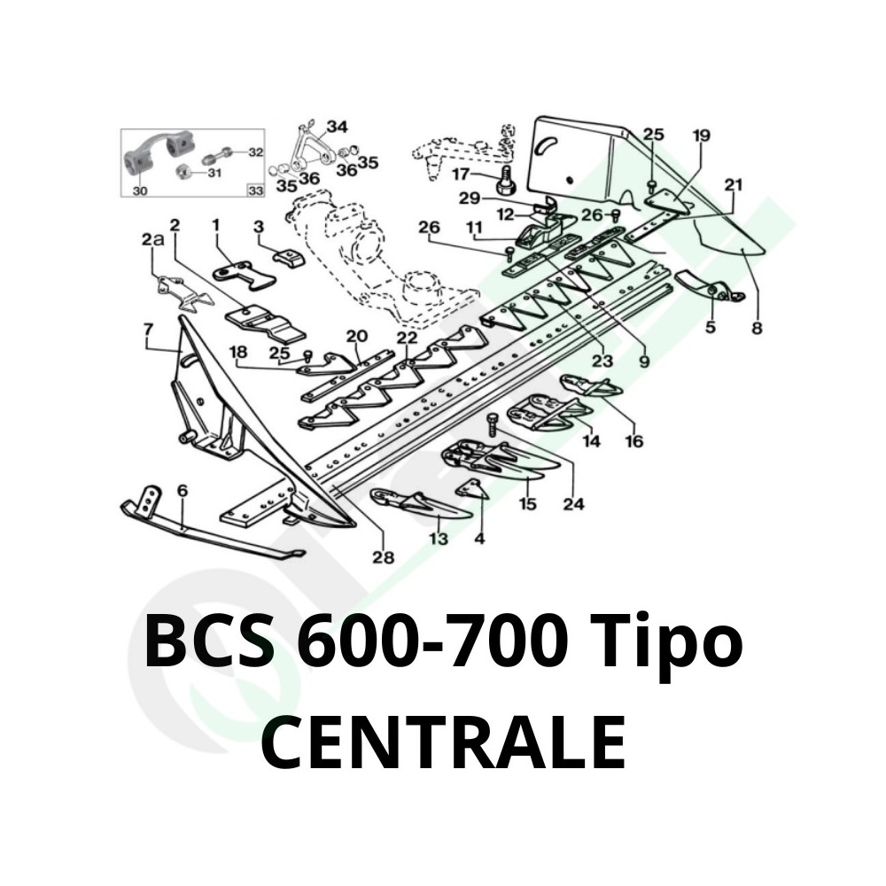 Lama Falciatrice Ama 1,27 M 17 Sezioni Per BCS 600-700 - Ricambio Resistente Per Una Falciatura Efficiente