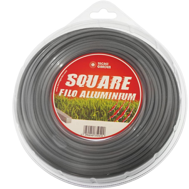 Filo per decespugliatore Quadro Ø 2.4x70m Colore Grigio