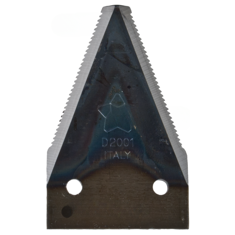 Sezione Lama 2" a 2 Fori 80x2.5mm Rigata - Confezione 25 pezzi BCS