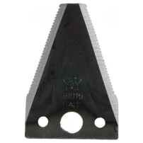 2" 3 Hole Blade Section 80x2.5mm Ribbed - Countersunk Under BCS