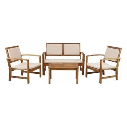 Set Sassari ECRU in aCacia Oliata Estosa Arredo Giardino