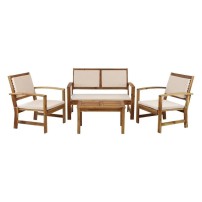 Set Sassari ECRU in aCacia Oliata Estosa Garden Furniture