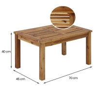 Set Sassari ECRU in aCacia Oliata Estosa Arredo Giardino