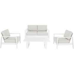 Estosa White Aluminum Bar Set