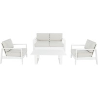 Estosa White Aluminum Bar Set