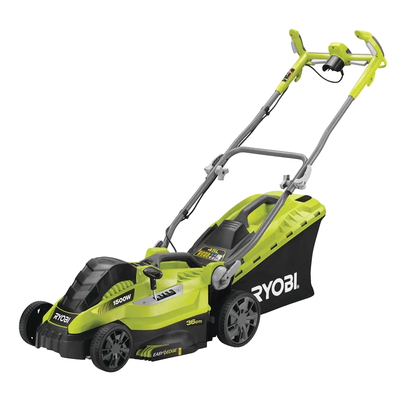 Electric Lawnmower 1500W 36cm with Mulching and 45L Bag | Ryobi