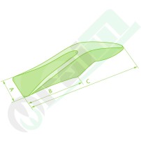Dente a Saldare per Mini Escavatore - Codice 50915Z30000