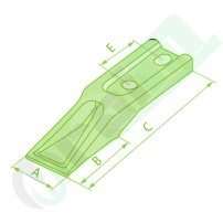 Dente da Imbullonare per Mini Escavatore - Codice 50915Z30020