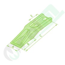 Dente da Imbullonare per Mini Escavatore - Codice 50915Z30010
