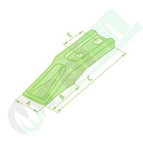 Dente da Imbullonare per Mini Escavatore - Codice 50915Z30010