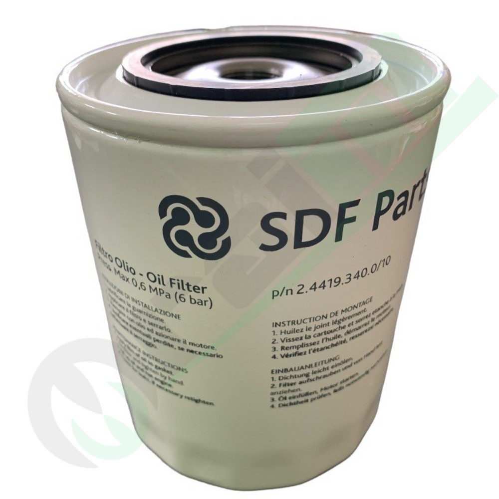 2.4419.340.0/10 Filtro Olio Motore Originale per Trattori SDF Same Lamborghini Hurlimann Deutz