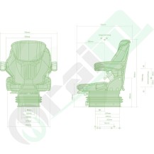 Sedile Grammer Compacto Basic M | Tessuto | Meccanico