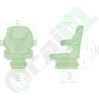 Sedile Grammer Compacto Basic M | Tessuto | Meccanico