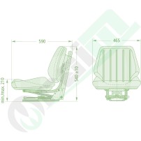 Sedile Grammer DS 44 | Sospensioni Meccaniche | PVC