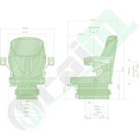 Sedile Grammer Compacto Basic S | Tessuto | Meccanico