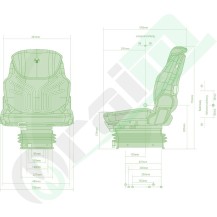 Sedile Grammer Compacto Basic W | Sospensione Meccanica