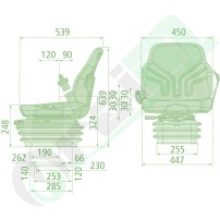 Sedile Grammer Compacto Basic XM | Sospensione Meccanica