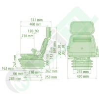 Sedile Grammer Compacto Basic XS | Sospensione Meccanica
