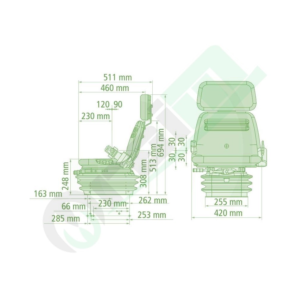 Sedile GRAMMER Compacto Basic XS (MSG283/8)