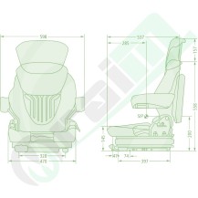 Sedile Grammer Primo M | Carrello Elevatore | Con Cintura