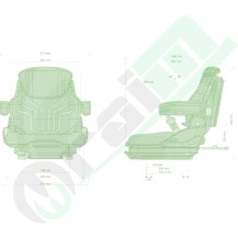 Sedile Grammer Primo XM Plus | Con Cintura | 45-170 kg