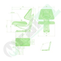 GRANIT Seat | Mechanical Suspension | 50-120 kg