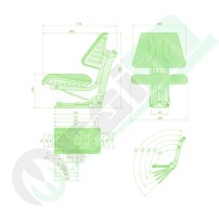 GRANIT Seat | Shock Absorber | With Seat Belt