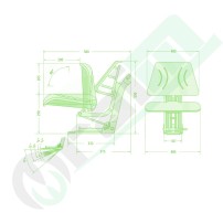 GRANIT Reclining Seat | Mechanical Suspension