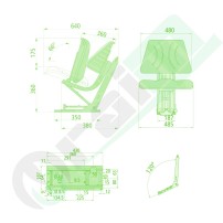 GRANIT Seat | For Slanted Construction | Mechanical Suspension