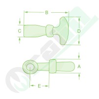 Short Bonnet Stay | Spare Part | 20023173