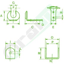 Galvanized Mounting Plate | for Ties 60124, 60125