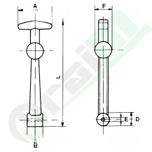 Tirante Aggancia Cofano Lungo 145mm | Raim Store
