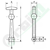 Tirante Aggancia Cofano Lungo 145mm | Raim Store