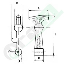 Medium Bonnet Catch 120mm | Spare Part