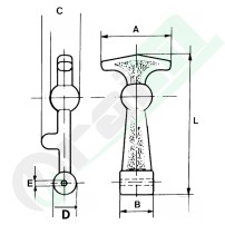 Medium Bonnet Catch 120mm | Spare Part