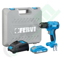 Brushless 20V Drill Driver | Fervi, Battery, Case