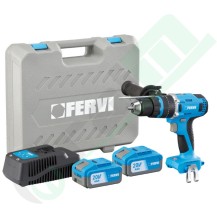 Trapano a Percussione Brushless 20V | 75 Nm, 2 Batterie 4 Ah