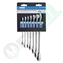 Set 7 Chiavi a Cricchetto | Fervi 0700/07P, Chiavi Combinate