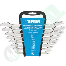 Set 8 Chiavi Fisse | Fervi 0200, Lucidate a Specchio