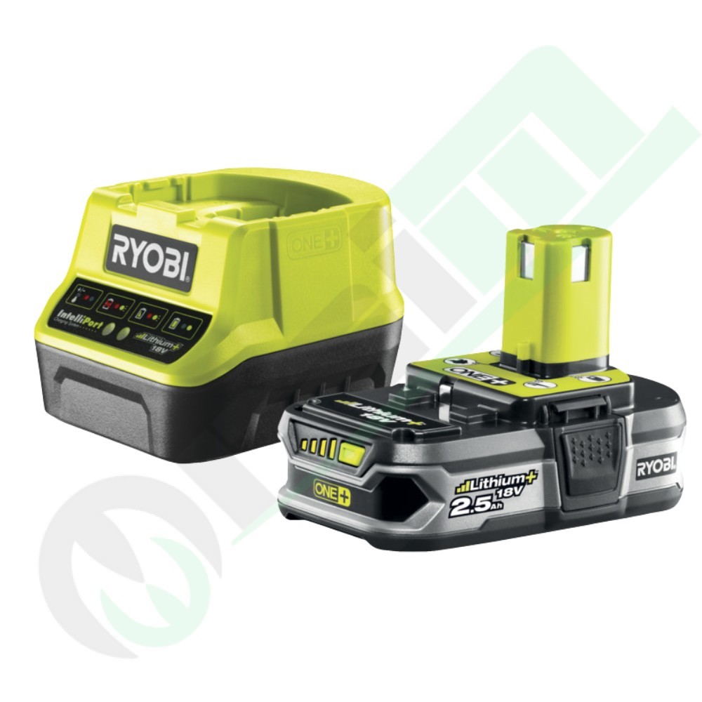 Kit Batteria 18V 2.5Ah e Caricatore Ryobi RC18120-125 | Raim