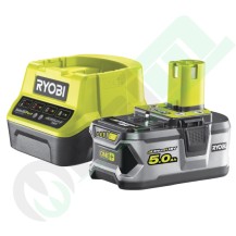 Kit Batteria 5.0Ah e Caricabatterie | Ryobi ONE+