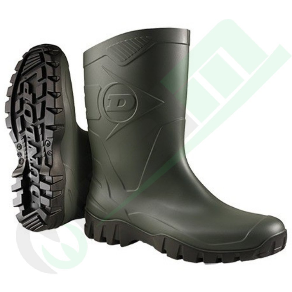 Dunlop PVC Boots Dee Olive Green Black | Raim Store