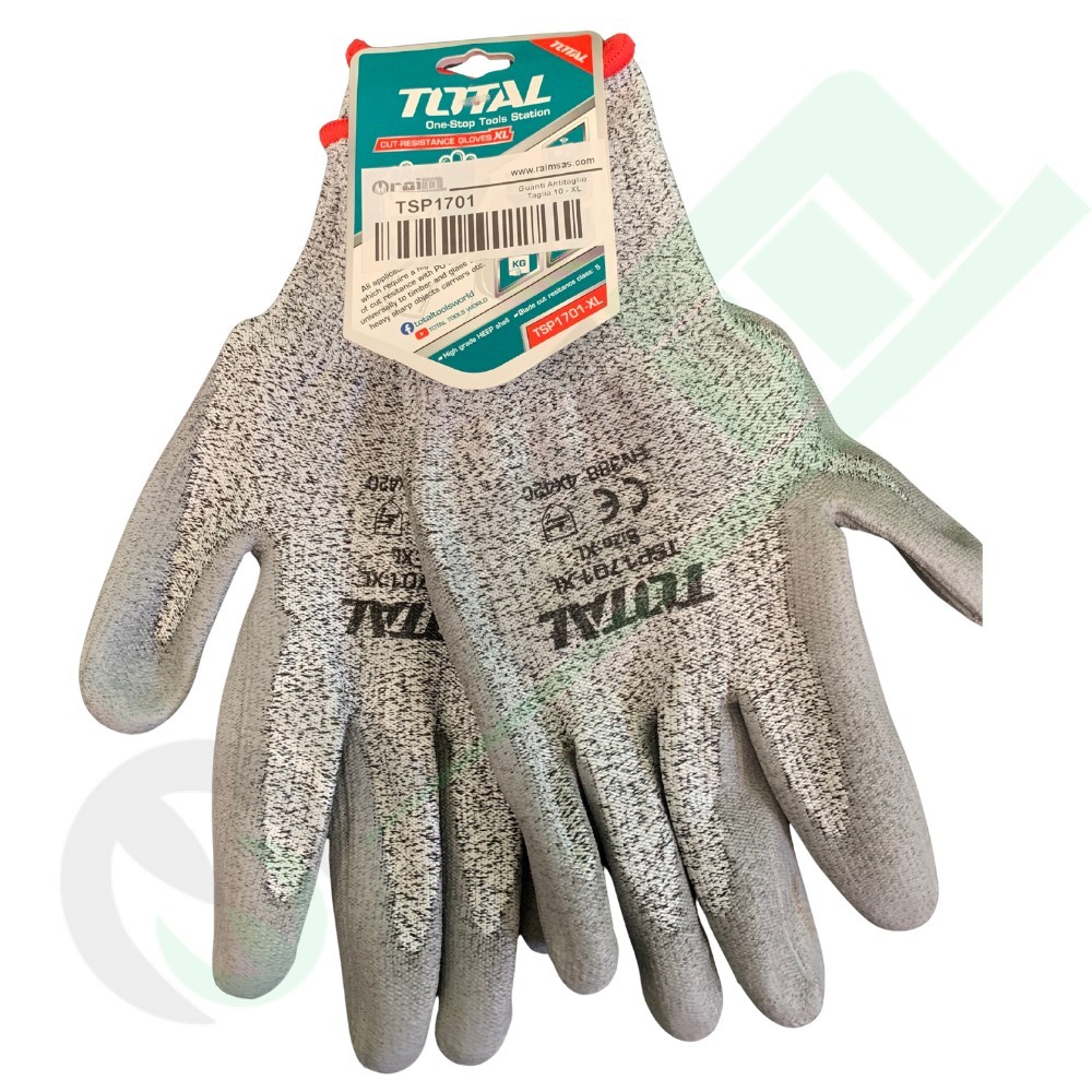Guanti Antitaglio HPPE Livello C | Rivestimento PU | TSP1701