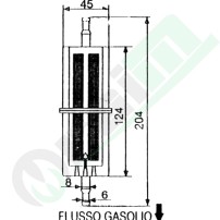 Transparent Plastic Fuel Filter | 8-10mm Diameter | Mesh Cartridge