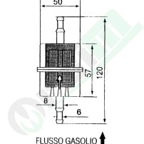 Diesel Fuel Filter Plastic Transparent | 6-8mm Diameter | Mesh