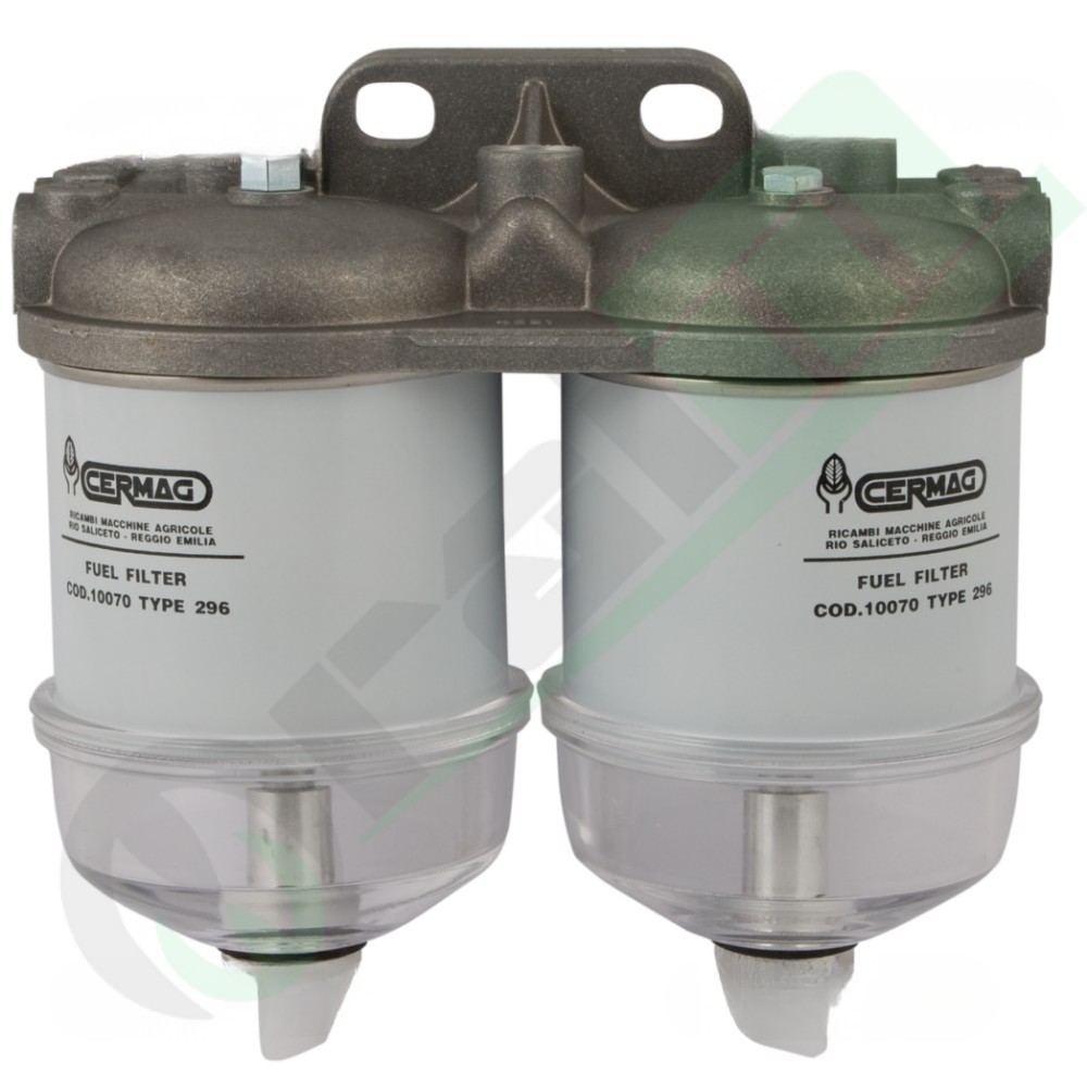 Filtro Carburante Doppio CAV 296 | 1/2" UNF | Perkins, MF, John Deere