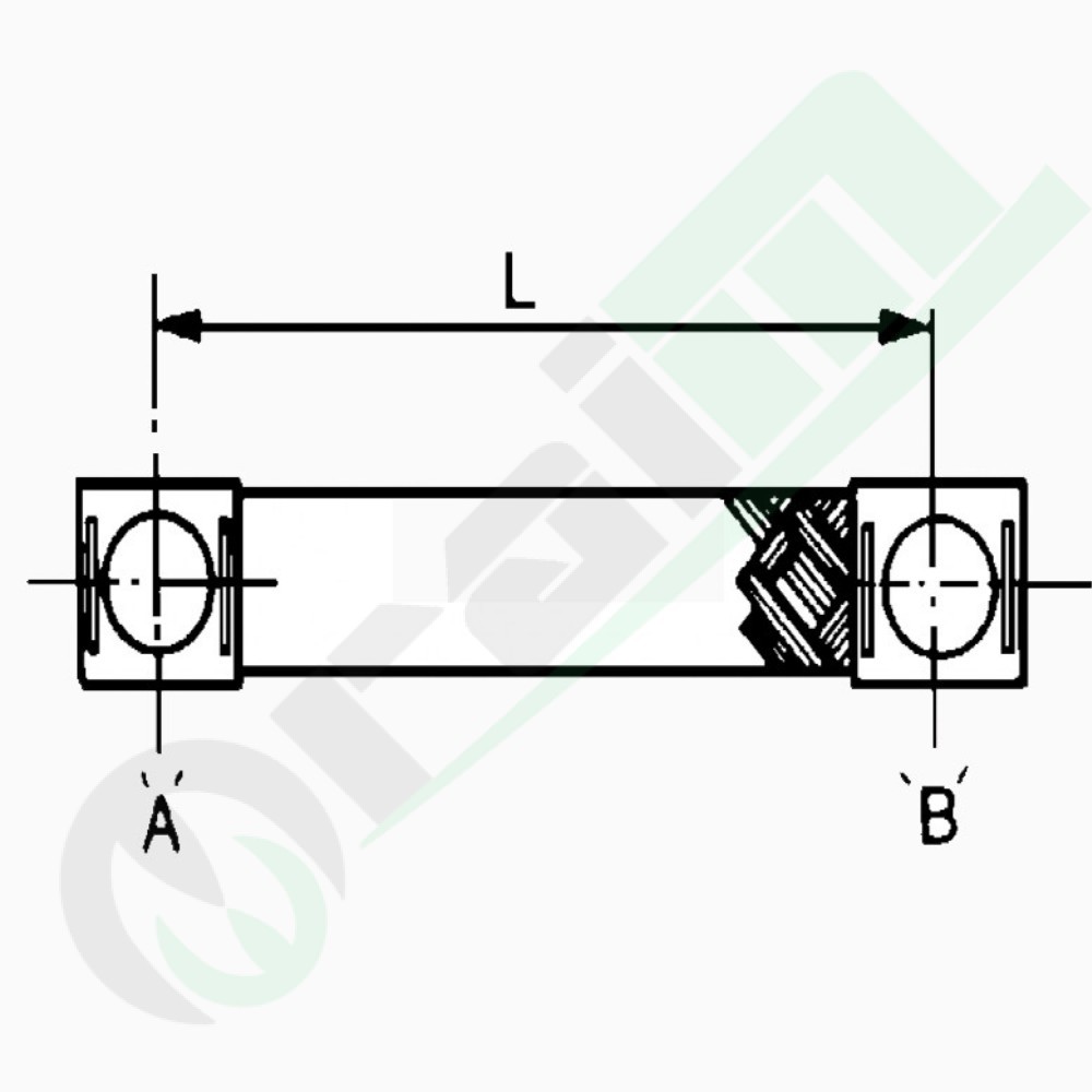 Ground Strap with Battery Clamp 25 mm² - Length 400 mm (35524)