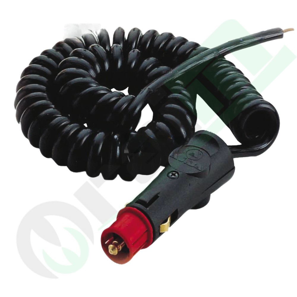 Cigar Lighter Plug 35472 | 3m Coiled Cable | for Beacon
