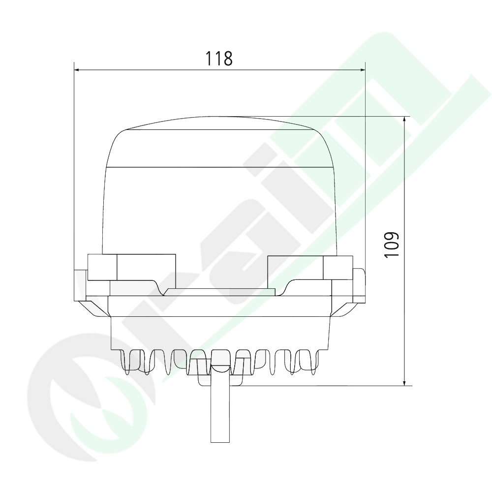 Proiettore Lavoro LED 7070010308 | 31W | Lungo Raggio | 2880 lm | H9 | IP6K9K