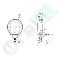 GRANIT LED Work Light 19175423 | 2380 lm | with Switch